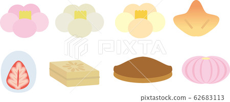 Set of Japanese sweets Set of Japanese sweets 62683113