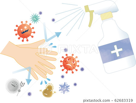 Bactericidal spray: Bactericidal spray Bacteria elimination Alcohol elimination Spray Bacteria Corona Bacteria Virus Influe 62683319