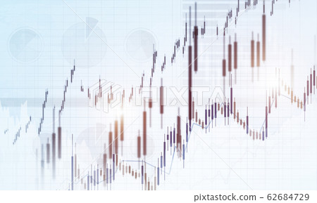 Financial and technology concept with graphs and charts on white Financial and technology concept with graphs and charts on white 62684729