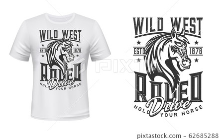 Rodeo horse Wild West t-shirt print 62685288
