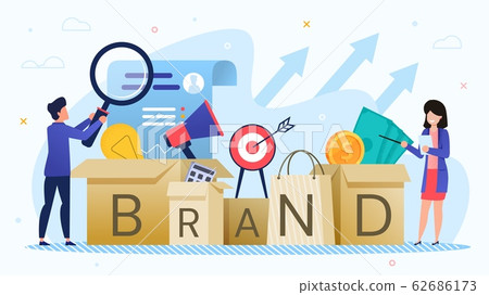 Businesspeople Develop Marketing Brand Strategy 62686173