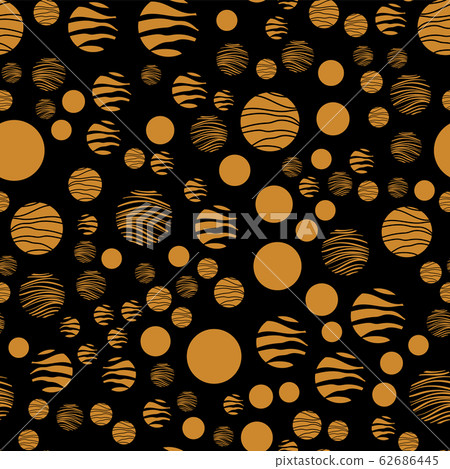 Abstract geometric seamless pattern with circles. - Stock Illustration ...