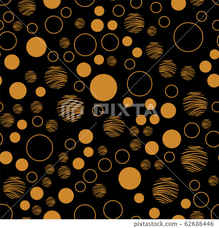 Abstract geometric seamless pattern with circles. - Stock Illustration ...
