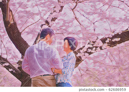 Cherry blossom, cherry tree, cherry-blossom viewing 62686959