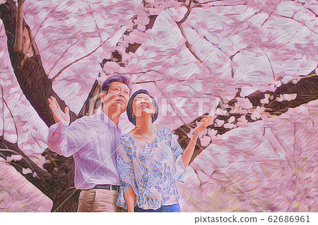 Cherry blossom, cherry tree, cherry-blossom viewing 62686961