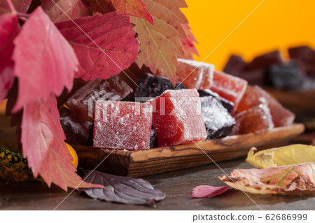 Solid homemade marmalade . 62686999