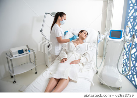 Rejuvenation procedure of neck zone of female Rejuvenation procedure of neck zone of female 62688759