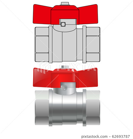 Water pipe red tap Water pipe red tap 62693787
