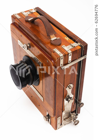 old wooden camera