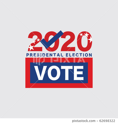 2020 United Stated Of America Presidential Election Vote Design Typography Logo Vector Illustration 62698322