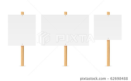 Realistic Detailed 3d Empty Template Mockup Table Protest Set. Vector Realistic Detailed 3d Empty Template Mockup Table Protest Set. Vector 62698488