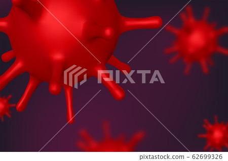Vector 3d abstract virus, bacteria. - Stock Illustration [62699326] - PIXTA