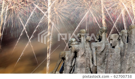 Fireworks over the Moscow, Russia 62700738
