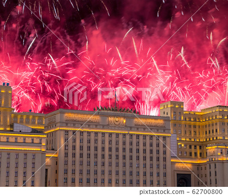 Fireworks over the Moscow, Russia 62700800