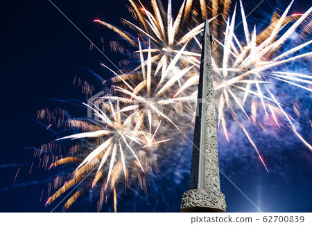 Fireworks over the Moscow, Russia 62700839