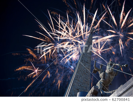 Fireworks over the Moscow, Russia Fireworks over the Moscow, Russia 62700841