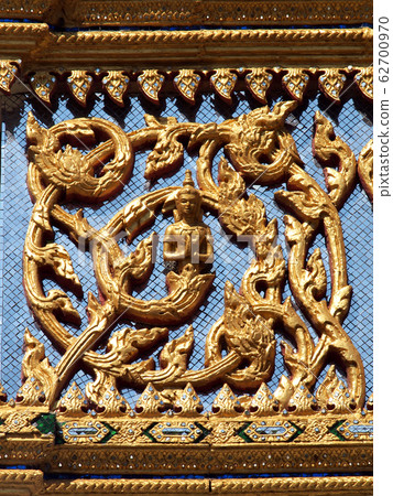 Thai Temple, Wall Thai and Thai Pattern Design on 62700970