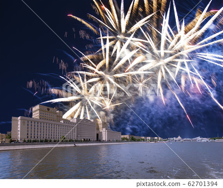 Fireworks over the Moscow, Russia 62701394