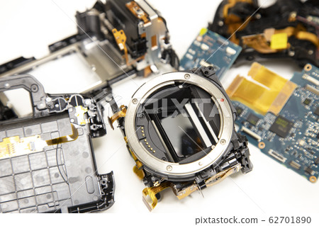 Disassembled camera parts for repair Disassembled camera parts for repair 62701890