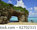 Sea sandy beach of Okinawa Miyakojima 62702315