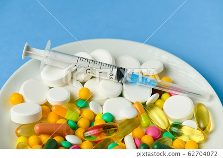 Pills, tablets, syringe, vitamins, drugs, medicine Pills, tablets, syringe, vitamins, drugs, medicine 62704072