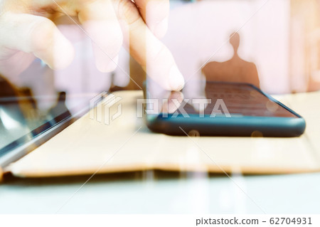 Hands with mobile Hands with mobile 62704931