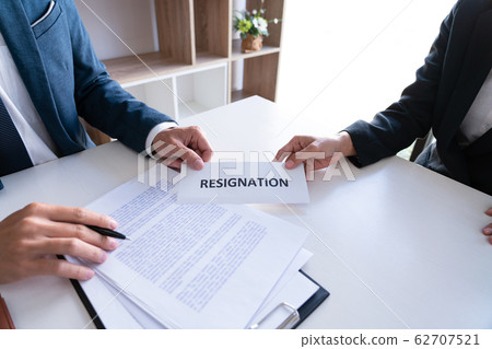 Employee businessman submit or sending resignation 62707521