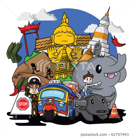 Cute Thailand Fun cartoon. 62707943