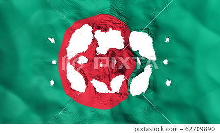 Holes in Bangladesh flag Holes in Bangladesh flag 62709890