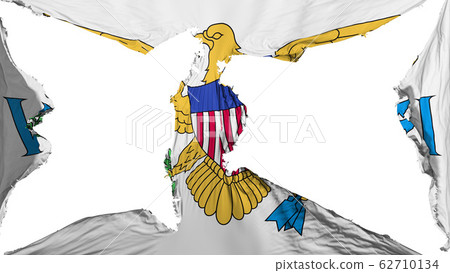 Destroyed United States Virgin Islands Flag Stock Illustration 62710134 Pixta