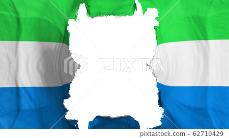 Ripped Sierra Leone flying flag Ripped Sierra Leone flying flag 62710429