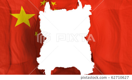 Ripped China flying flag 62710627