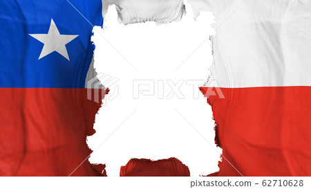 Ripped Chile flying flag Ripped Chile flying flag 62710628