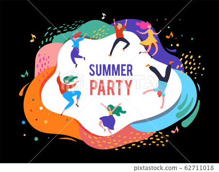 Summer fest, concept of live music festival, jazz and rock, food street fair, family fair, event 62711018