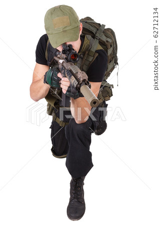 Private military contractor - rifleman with Private military contractor - rifleman with 62712134