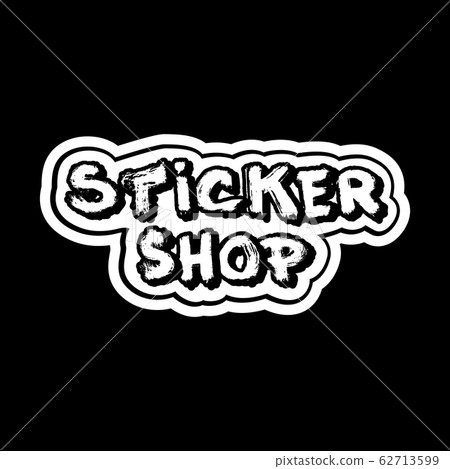 Vector logo for sticker shop, sticker store 62713599