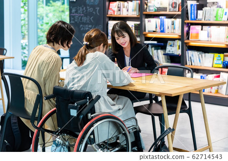 Employment consultation wheelchair 62714543