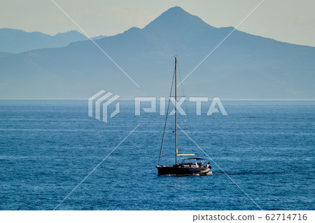 Yacht in Aegean Sea 62714716
