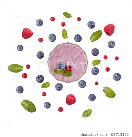 Wreath of different berries. 62715332