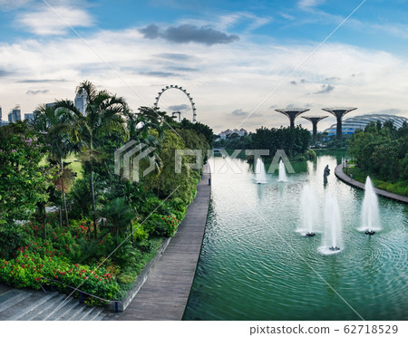 Gardens by the Bay after rain in Singapore Gardens by the Bay after rain in Singapore 62718529