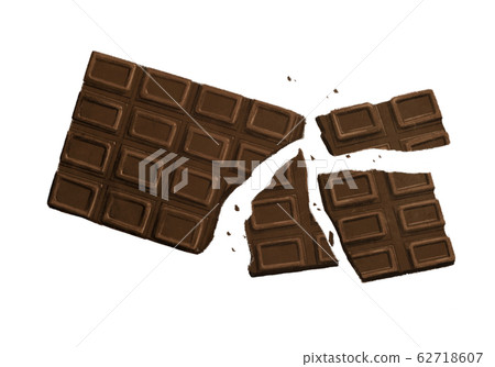 Broken plate chocolate Broken plate chocolate 62718607