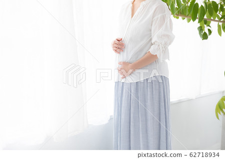 Woman pregnant woman no face 62718934
