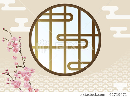 Shoji Japanese pattern Aomi wave 62719471