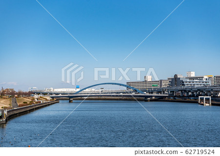 Sumida River Suizumi Ohashi Suizumi Passing Metropolitan Expressway No. 6 Mukojima Line 62719524