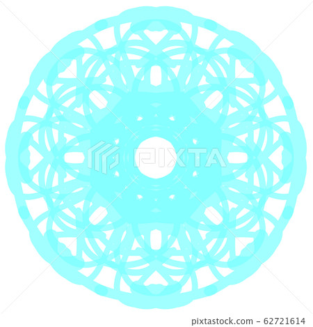 Circular pattern lace (light blue) - Stock Illustration [62721614] - PIXTA