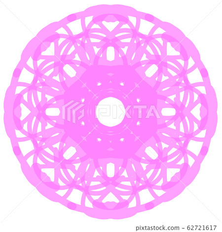 Circular pattern lace (pink) - Stock Illustration [62721617] - PIXTA