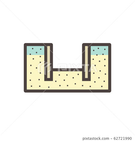 soil excavation icon soil excavation icon 62721990