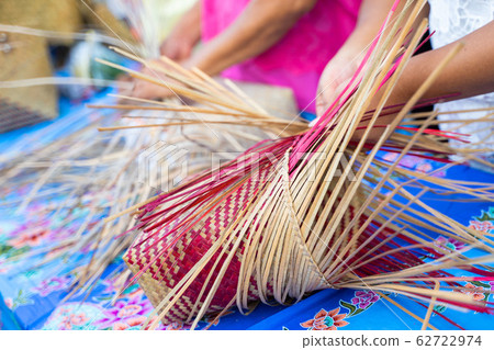 woven bag handcraft from natural product 62722974