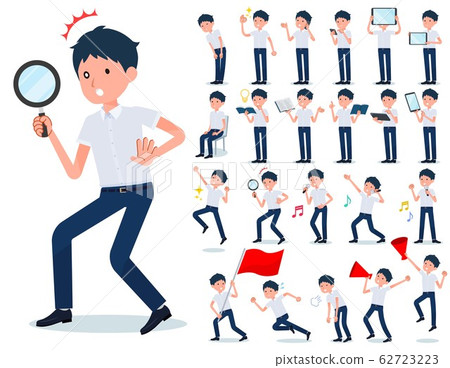 student, students, short sleeve 62723223