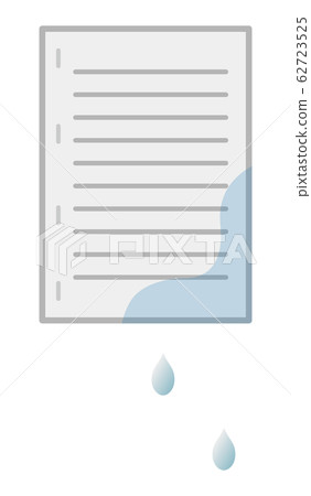 Documents wet with water 62723525